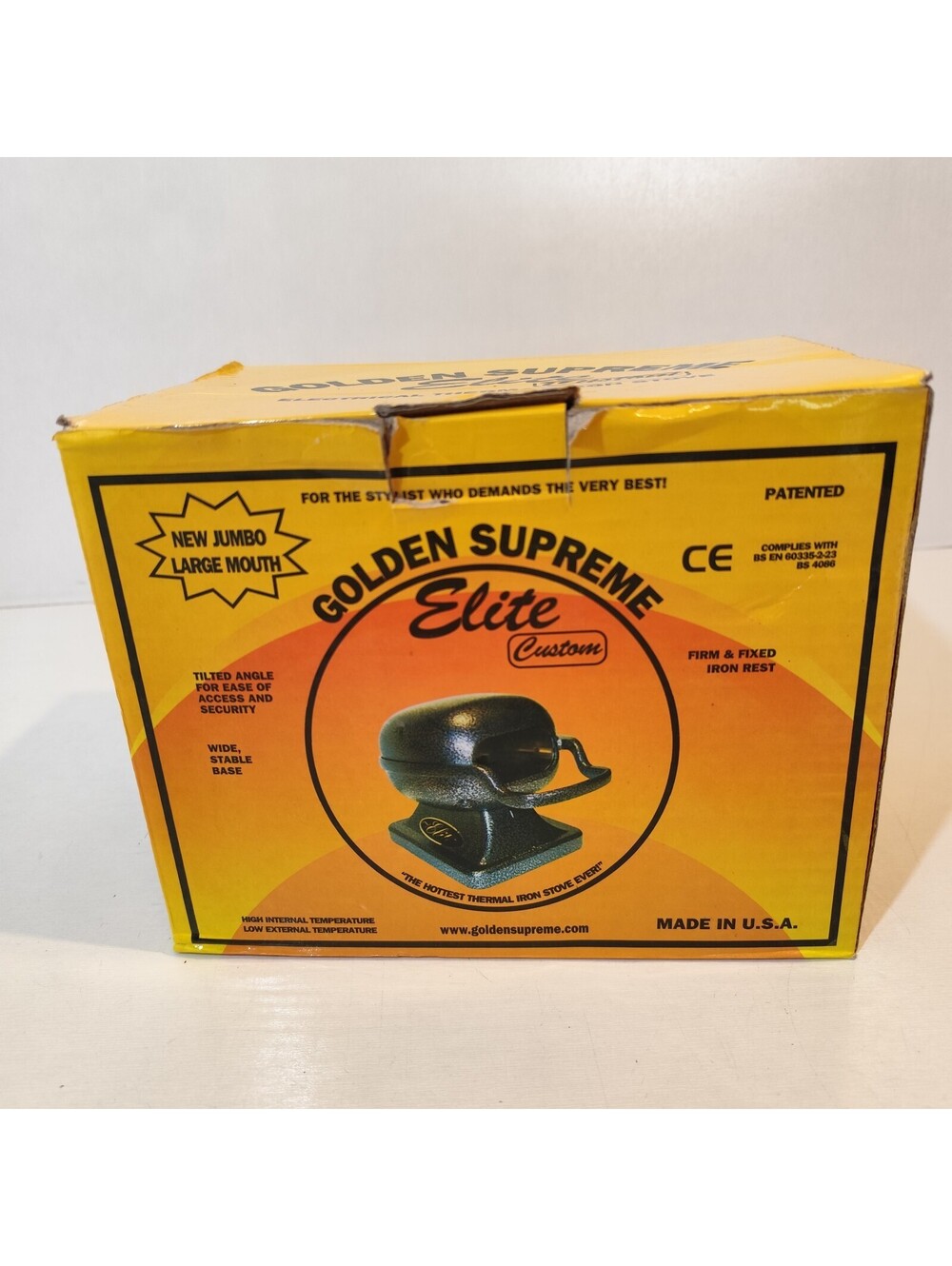 Golden Supreme Elite GS-220S Voltage 220/240 Curling Iron Heater Stove Oven